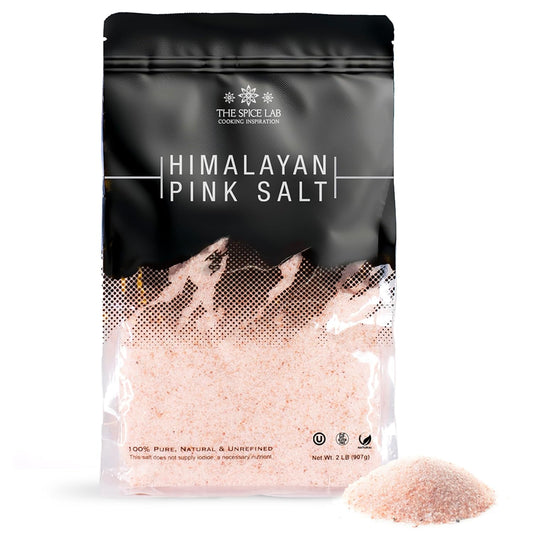 Himalayan Salt - Fine 2 Lb Bag - Pink Himalayan Salt Is Nutrient and Mineral Dense for Health - Gourmet Pure Crystal - Kosher & Natural Certified