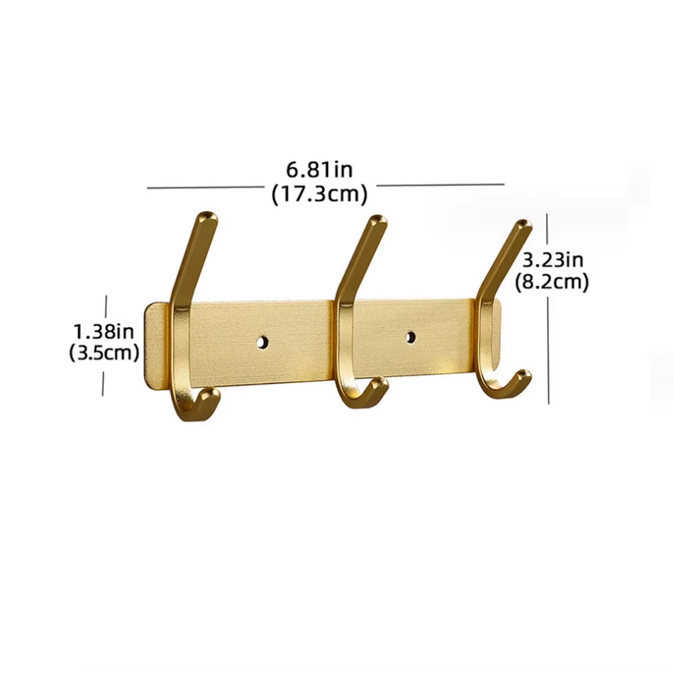 LuxeHook™ Rose Gold Wall Hooks – Sleek Storage, Effortless Style