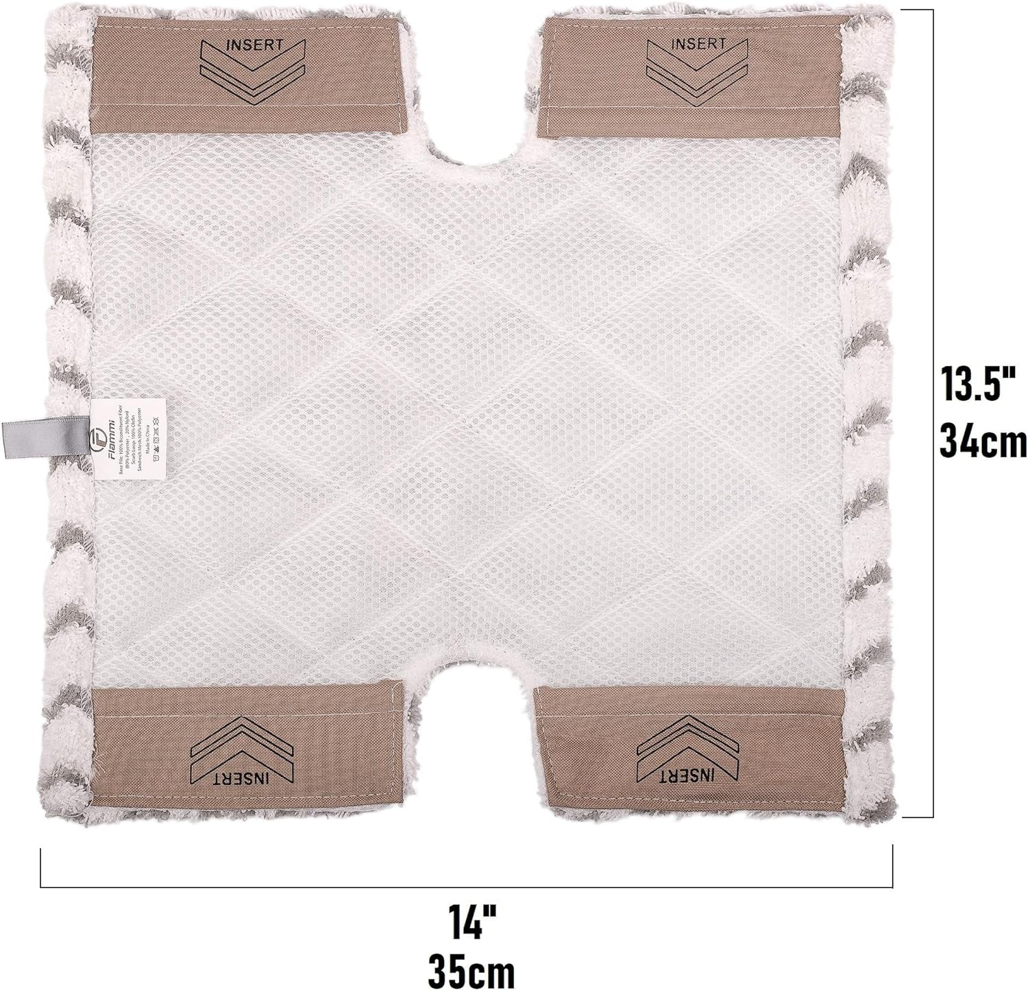 Flammi Steam Mop Pad for Shark Genius Lift-Away Pro S5003D S5002Q S5003A S6001W S6001WM S6002 S6002C S6003D S6003 S3973 S3973D S3973WM Washable Reusable Replacement Mop Head